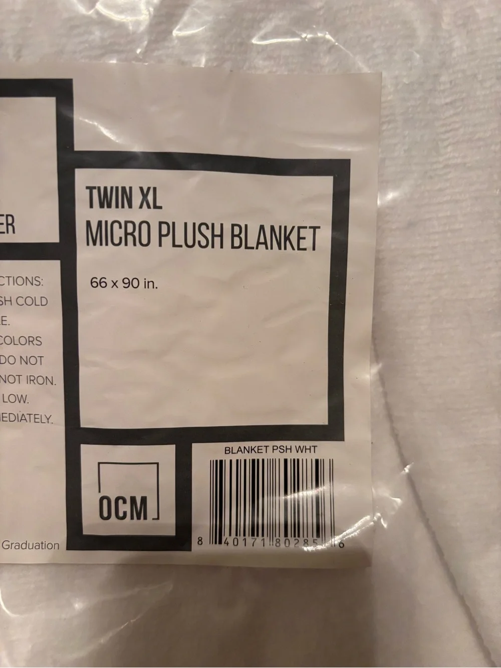 Dormify OCM Micro Plush blanket - Twin XL - NWT - #4